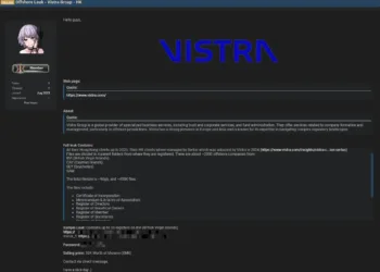Vistra Group Allegedly Breached – Sensitive Offshore Client Data Surfaces on Dark Web