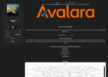 Avalara, Inc. Data Breach Exposes Customer and API Data