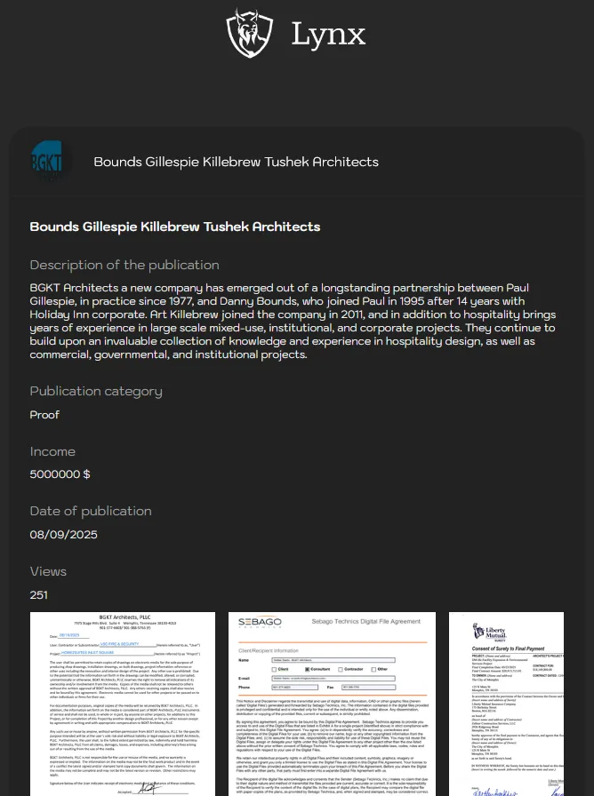 Lynx Ransomware Allegedly Breaches US Architecture Firm BGKT Architects