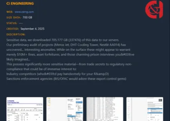 CI Engineering Hit by Cicada3301 Ransomware – 700GB of Sensitive Data Allegedly Leaked
