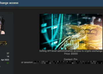 Threat Actor Allegedly Sells Administrative Access to Crypto Exchange for $5,000