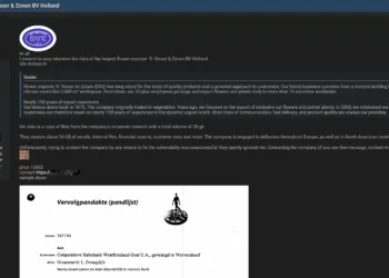 Major Dutch Flower Exporter D. Visser & Zonen BV Allegedly Breached – 28GB of Data for Sale