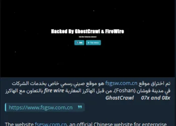 Official Chinese Enterprise Services Website for Foshan Allegedly Hacked