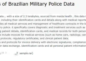 Maida.health Data Breach Exposes Brazilian Military Police Data