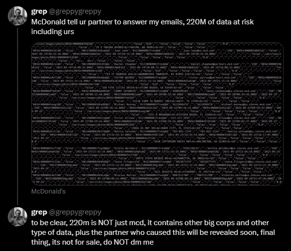 McDonald’s Data Exposed in Third-Party Partner Breach