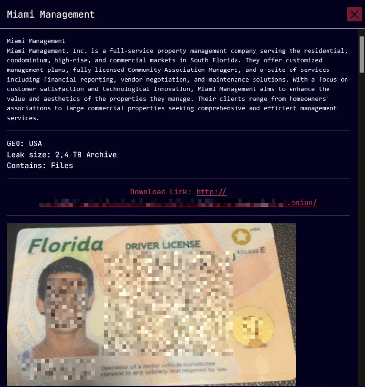 Miami Management, Inc. Data Breach by Sarcoma Ransomware