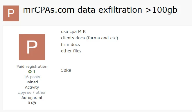 Maruji & Raines (MRCPAs) Data Breach Exposes Client Documents