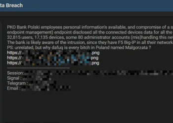 PKO Bank Polski Allegedly Breached – Data of 32,000 Employees for Sale