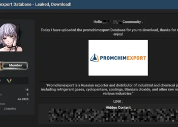 Russian Chemical Exporter Promchimexport Allegedly Breached, Database Leaked