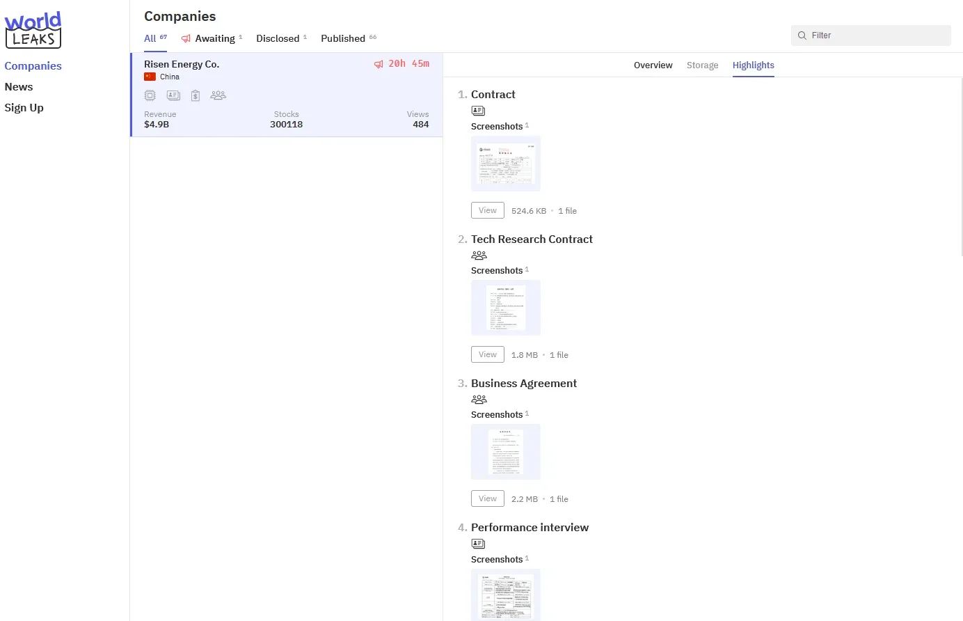 Risen Energy Co. Allegedly Targeted by World Leaks Ransomware Group