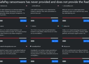 SafePay Ransomware Allegedly Breaches M.D. Neal Engineering, Scott Schiff & Associates, Wilson AT Law, USAI, The K Club, Oiwky, Waterford Surgical Center, Umweltprofis, and BTH CPA