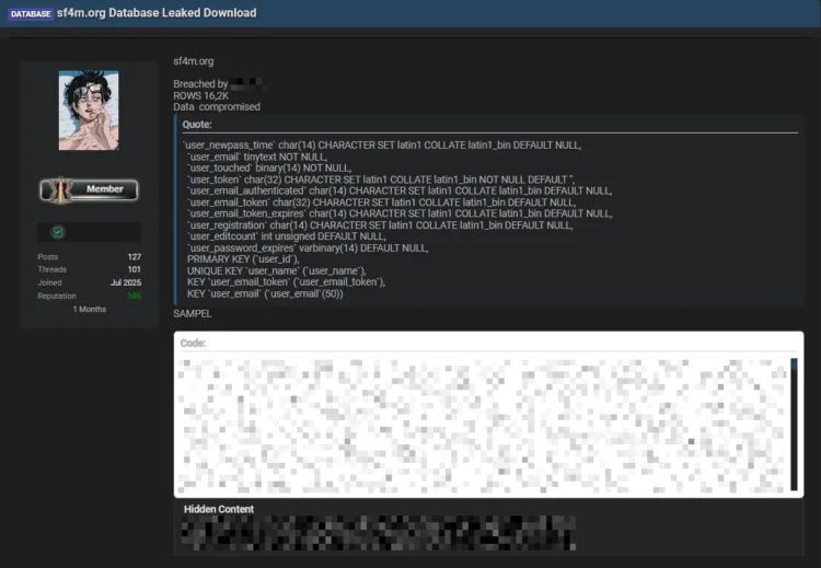 The Science Fiction Forum Suffers Alleged Data Breach, 16.2K Users Exposed