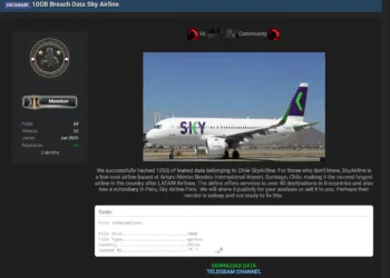 Sky Airline Data Breach Exposes 10GB of Company Data