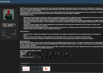 Pakistani ISP Skyfi Network Allegedly Breached – Full System Access Sold Online