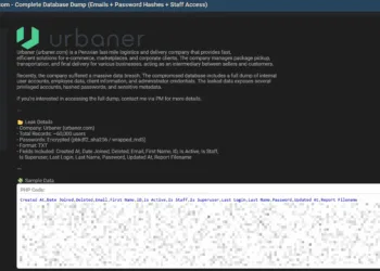 Peruvian Logistics Firm Urbaner Allegedly Breached, 60,000 User Records Leaked