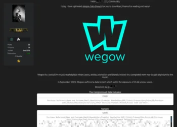 Spanish Concert Platform Wegow Allegedly Breached, Data of 45,600 Users Leaked Online