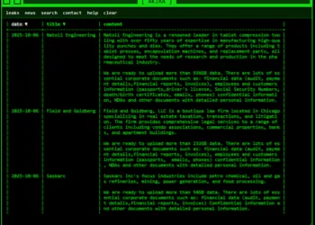 Akira Ransomware Group Claims Natoli Engineering, Field and Goldberg LLC, and Saskarc Inc