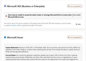 Microsoft 365 Outage Disrupts Teams, Azure, and Global Services