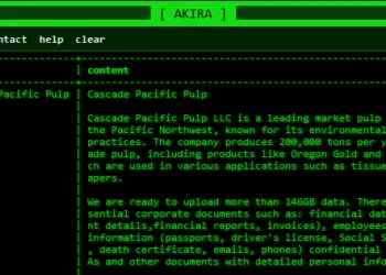 Cascade Pacific Pulp LLC Targeted in Akira Ransomware Attack