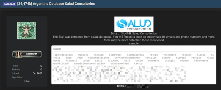 Salud Consultorios Data Breach Exposes Argentinian Patient Info