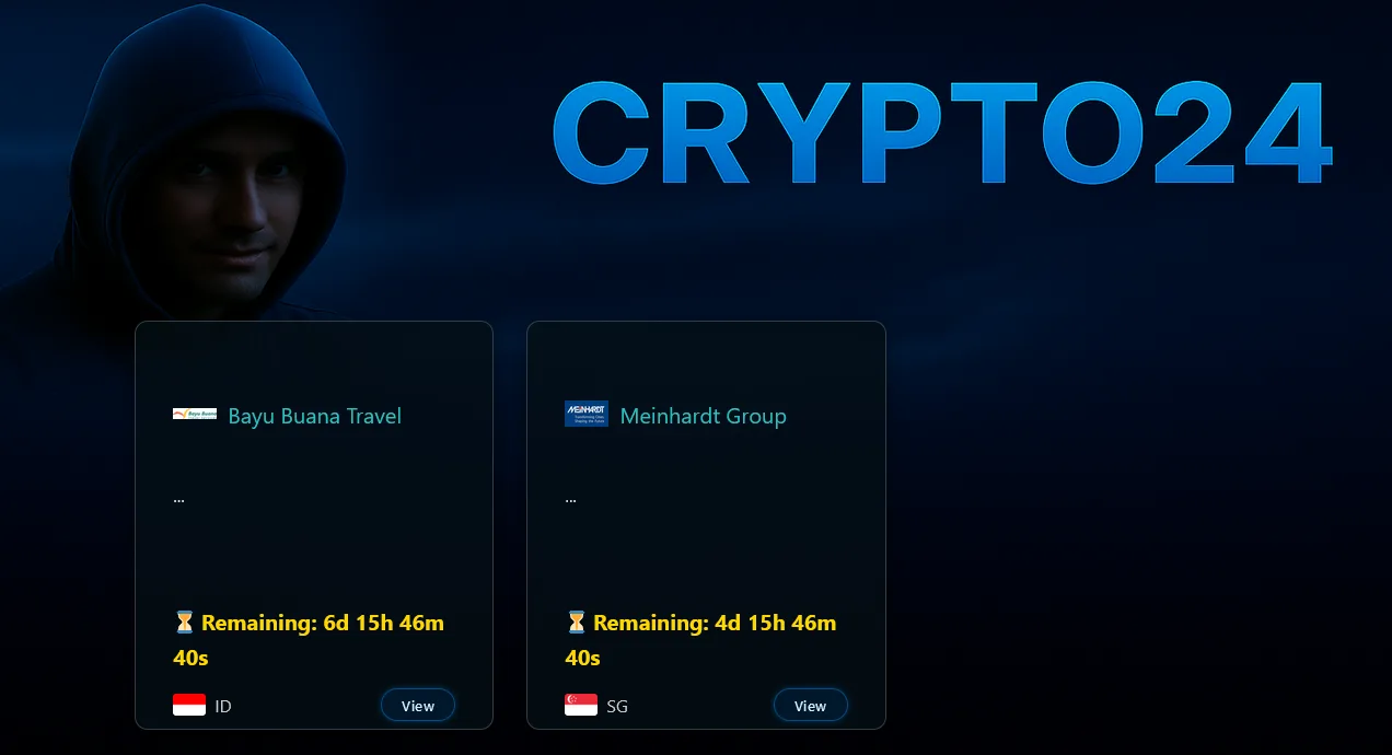 Crypto24 Ransomware Hits Bayu Buana Travel and Meinhardt Group