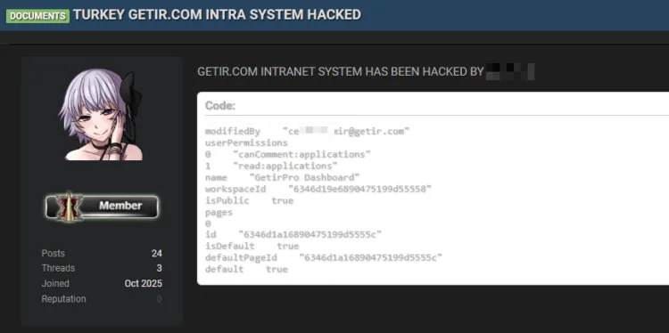 Turkish Delivery Giant Getir Suffers Intranet Data Breach