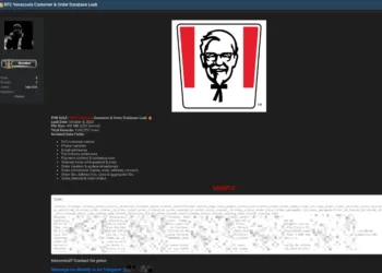 KFC Venezuela Customer and Order Database Leaked for Sale