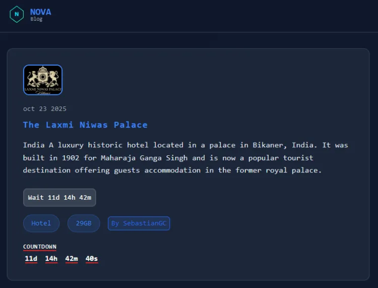 The Laxmi Niwas Palace Hit by Nova Ransomware Attack