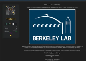 Lawrence Berkeley National Laboratory Data Breach Exposes Source Code