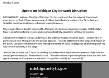 Michigan City, Indiana Confirms Ransomware Attack by Obscura