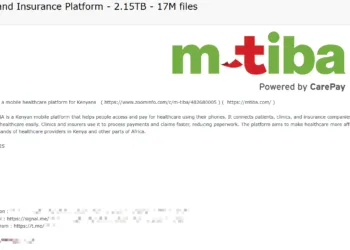 M-TIBA Data Breach Exposes Kenyan Healthcare Platform Data