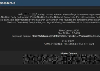 NasDem Party Data Breach Exposes Indonesian Political Data
