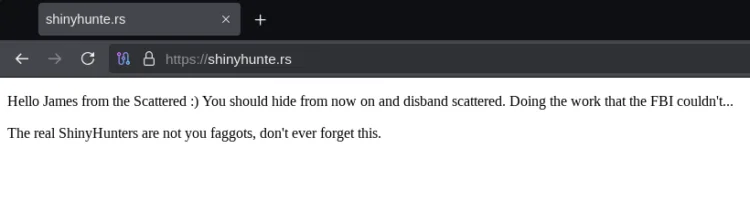Threat Actor Website ‘shinyhunte.rs’ Defaced in Apparent Feud