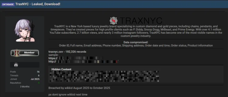 TraxNYC Luxury Jeweler Hit by Major Data Breach