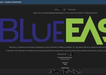 BlueEast Data Breach Exposes Company Source Code