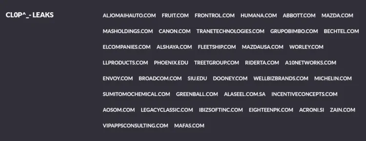 Clop Ransomware Group Lists 39 Global Victims Including Mazda & Canon
