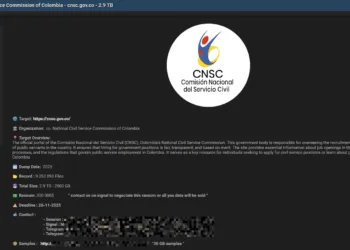 Colombia’s CNSC Targeted in 2.9 TB Data Extortion Attack