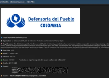 Defensoría del Pueblo de Colombia Hit by Data Breach