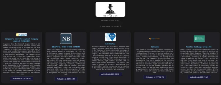 The Gentlemen Ransomware Group Hits Multiple Companies in Vietnam and Singapore