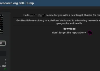 GeoHealthResearch Database Leaked by Threat Actor on Dark Web Forum