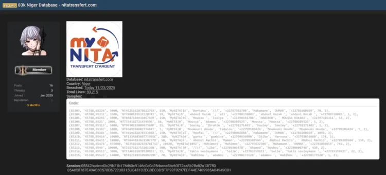 Nita Transfert Data Breach Exposes 83k Records Containing PII