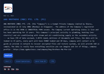 ANG BROTHERS (M&E) PTE. LTD. Data Breach by Nova Group