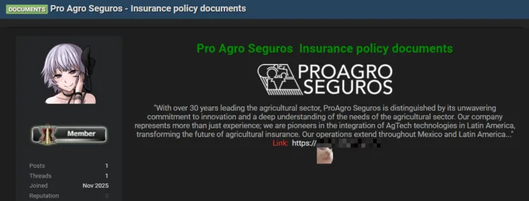 ProAgro Seguros Data Breach Exposes Insurance Policy Documents