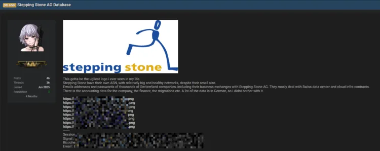 Stepping Stone AG Data Breach Exposes Customer and Internal Data