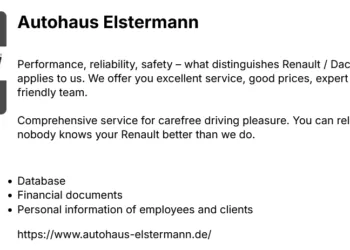 Autohaus Elstermann Hit by Space Bears Ransomware Attack