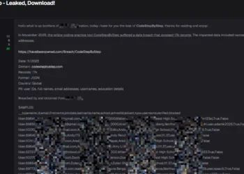 CodeStepByStep Data Breach Exposes 17k User Records