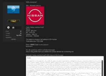 Distribuidora Nissan Data Breach Exposes 680k Customer Records
