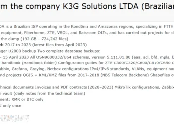 K3G Solutions LTDA Data Breach Exposes 192GB of Internal Files