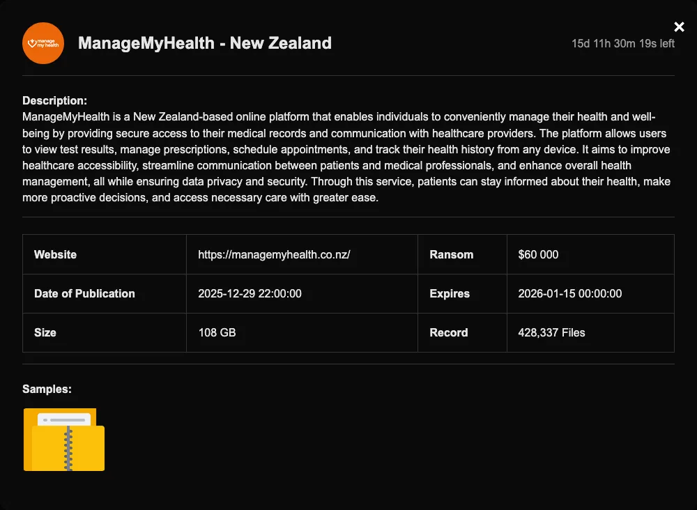 ManageMyHealth Data Breach: Kazu Group Claims Ransomware Attack