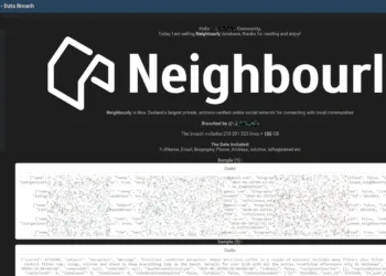 Neighbourly Data Breach: 150GB of User Data and Messages Put for Sale